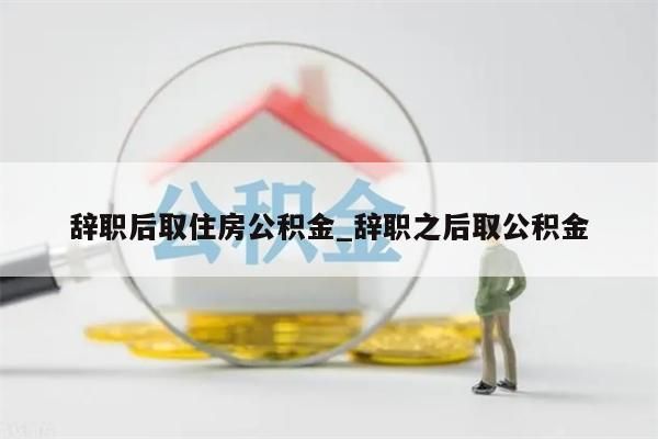 辞职后取住房公积金_辞职之后取公积金